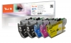 Peach Multi Pack Plus, compatible with  Brother LC-421