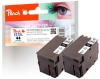 319992 - Peach Doppelpack Tintenpatronen schwarz kompatibel zu T2711*2, No. 27XL bk*2, C13T27114010*2 Epson